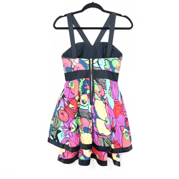 Phoebe Couture Party or Sun Dress Floral Size 4 - Picture 3 of 8